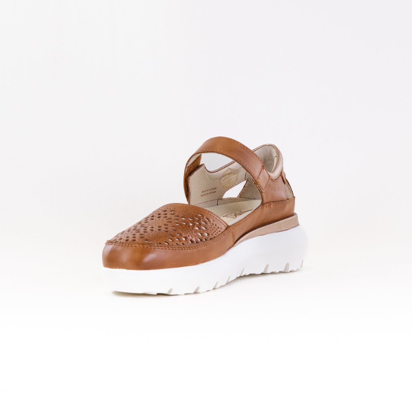 Pikolinos Women's Reuda W2A-6611C1 Brandy-Colored Leather Summer Sandals