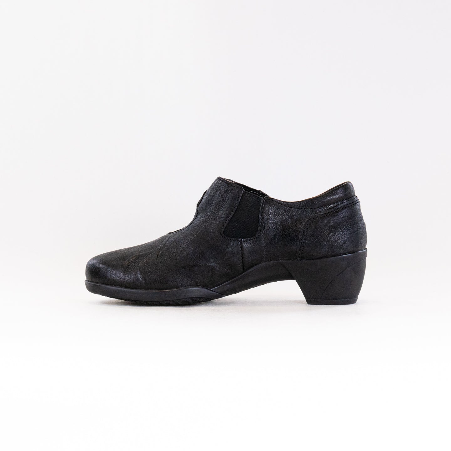 Fidelio Women's Black Leather Hallux Grace 265102 Comfortable Walking Shoes