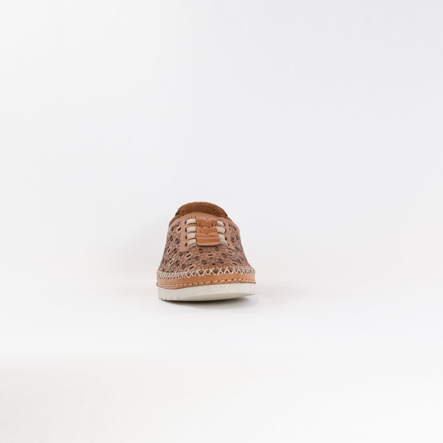 Spring Step Women's Indi Slip-on Leather Shoes in Camel Color