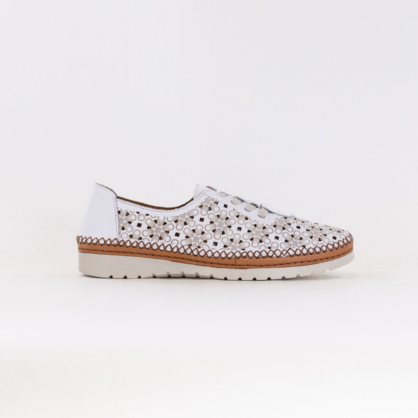 Spring Step Women's Indi - Stylish White Leather Shoes