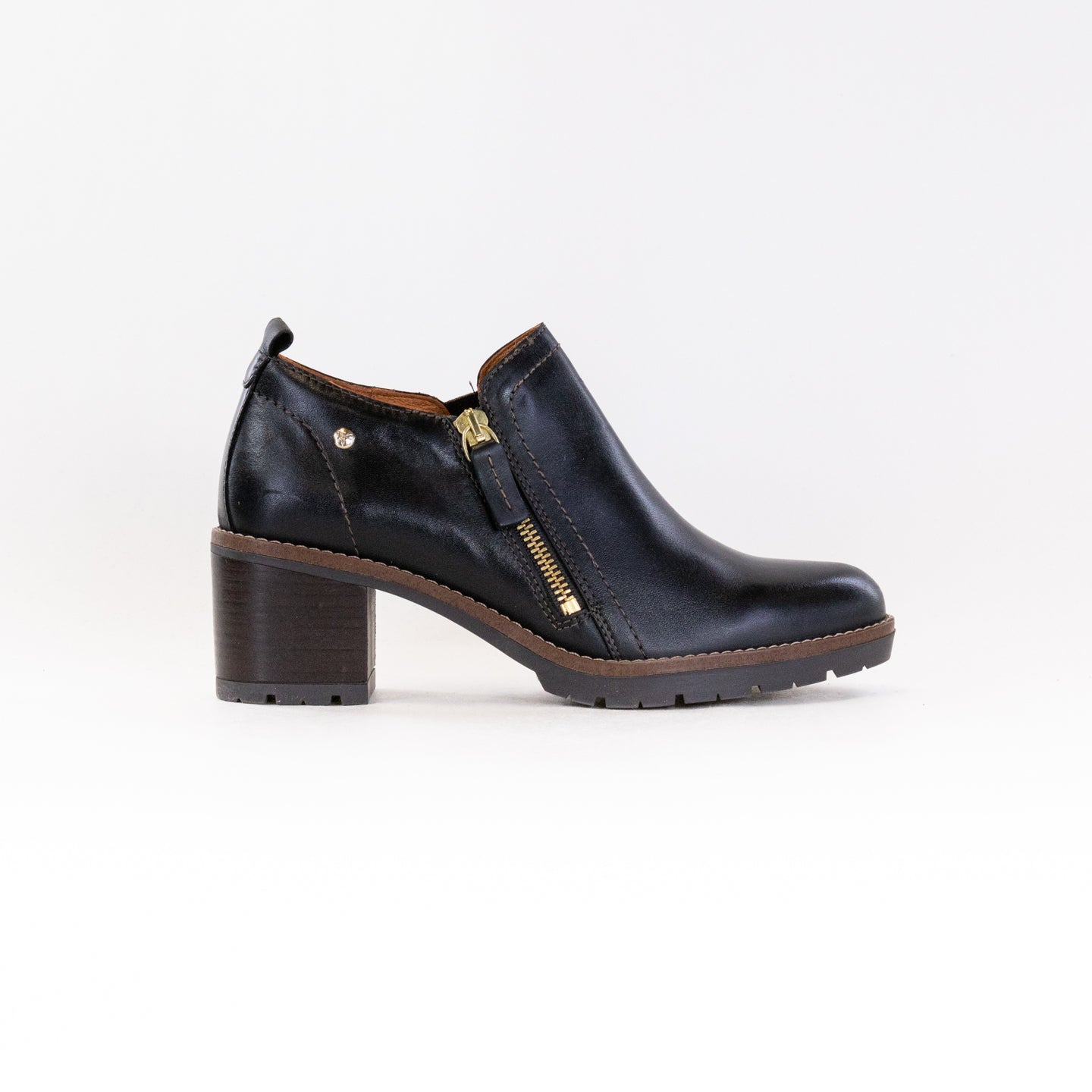 Pikolinos Women's LLANES W7H Black Ankle Boots with Stylish Hand - Brushed Finish