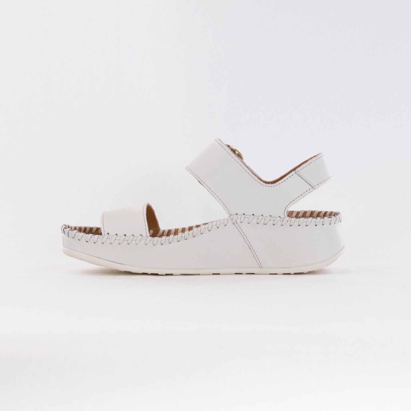 Pikolinos Women's Marina W1C-0709C1 Nata Calfskin Leather Sandals
