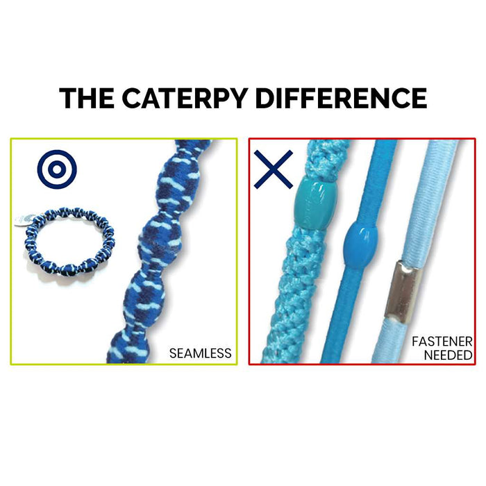Caterpy High - Quality Hairtie/Bracelet in Assorted Colors, No Crease Design