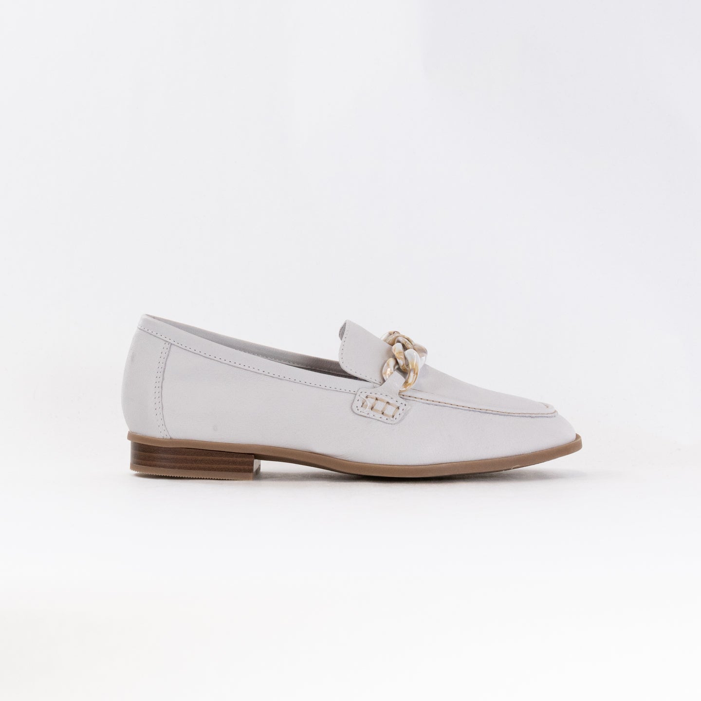 Clarks Women's Sarafyna Iris White Leather Casual Dress Loafer Shoes