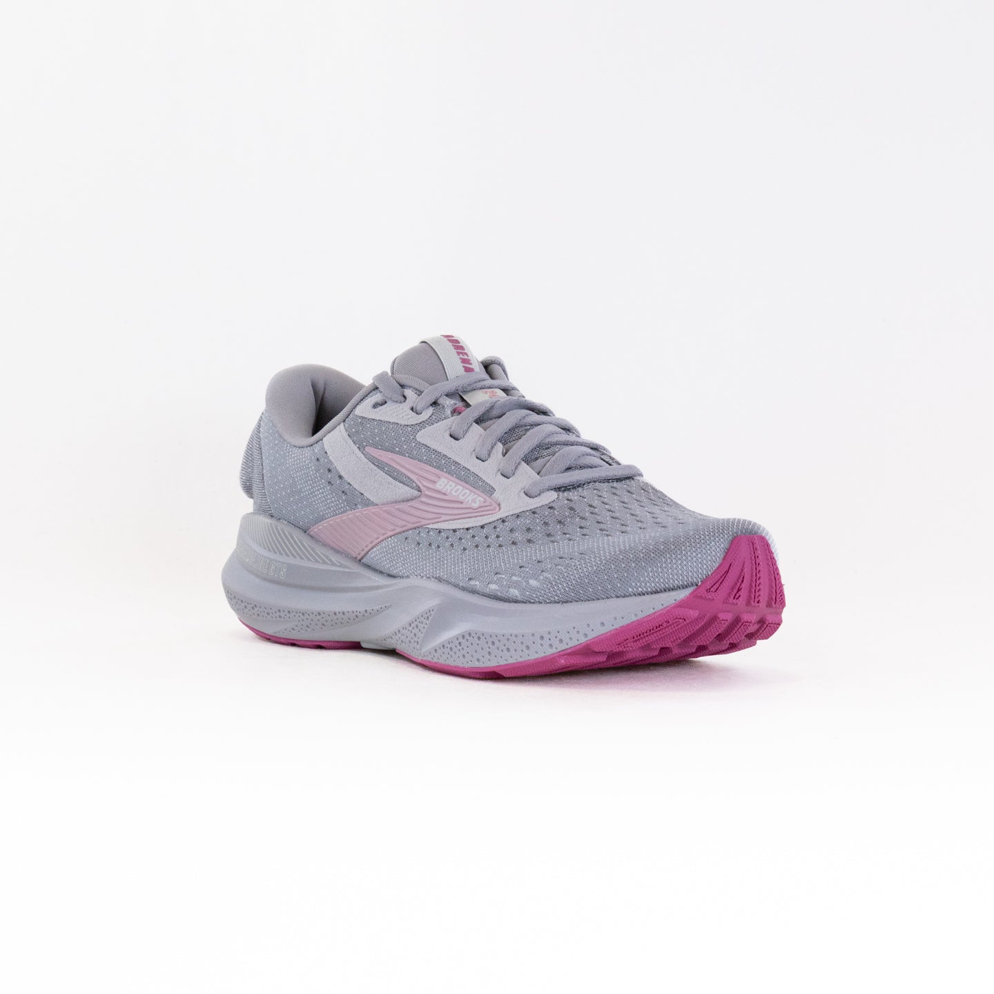 Women's Brooks Adrenaline GTS 24 Running Shoes in Alloy, White, and Zephyr Colors