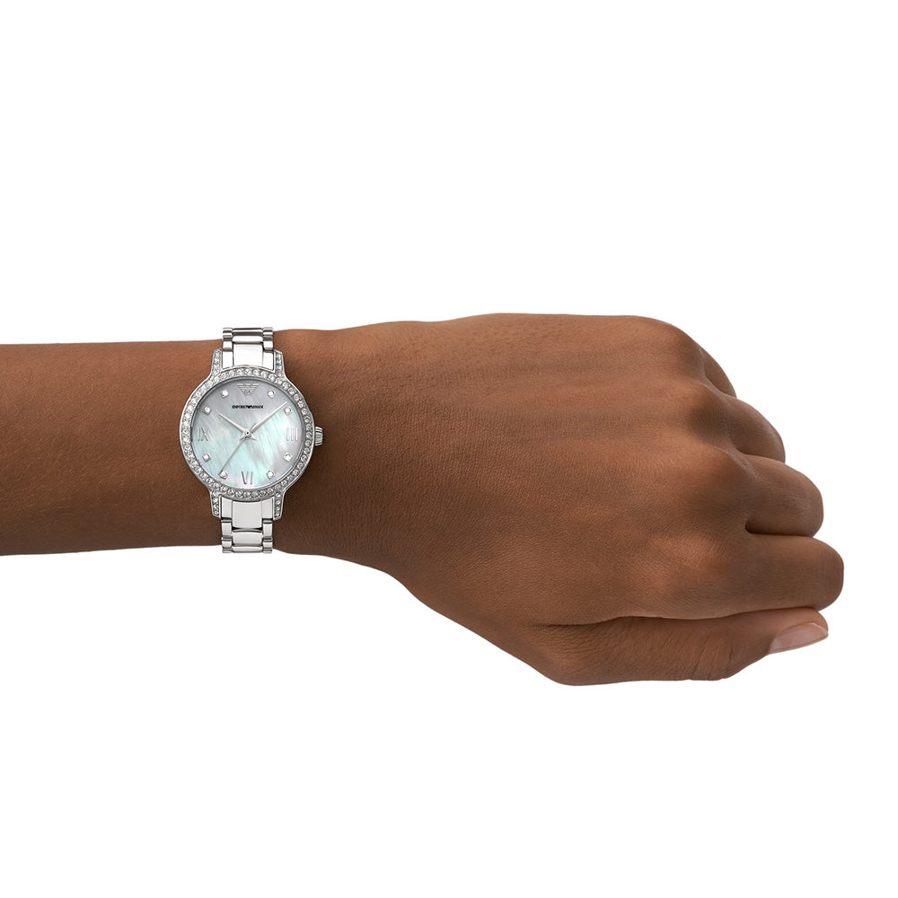 Emporio Armani Women's Cleo Stone Set Wristwatch - Model AR11484