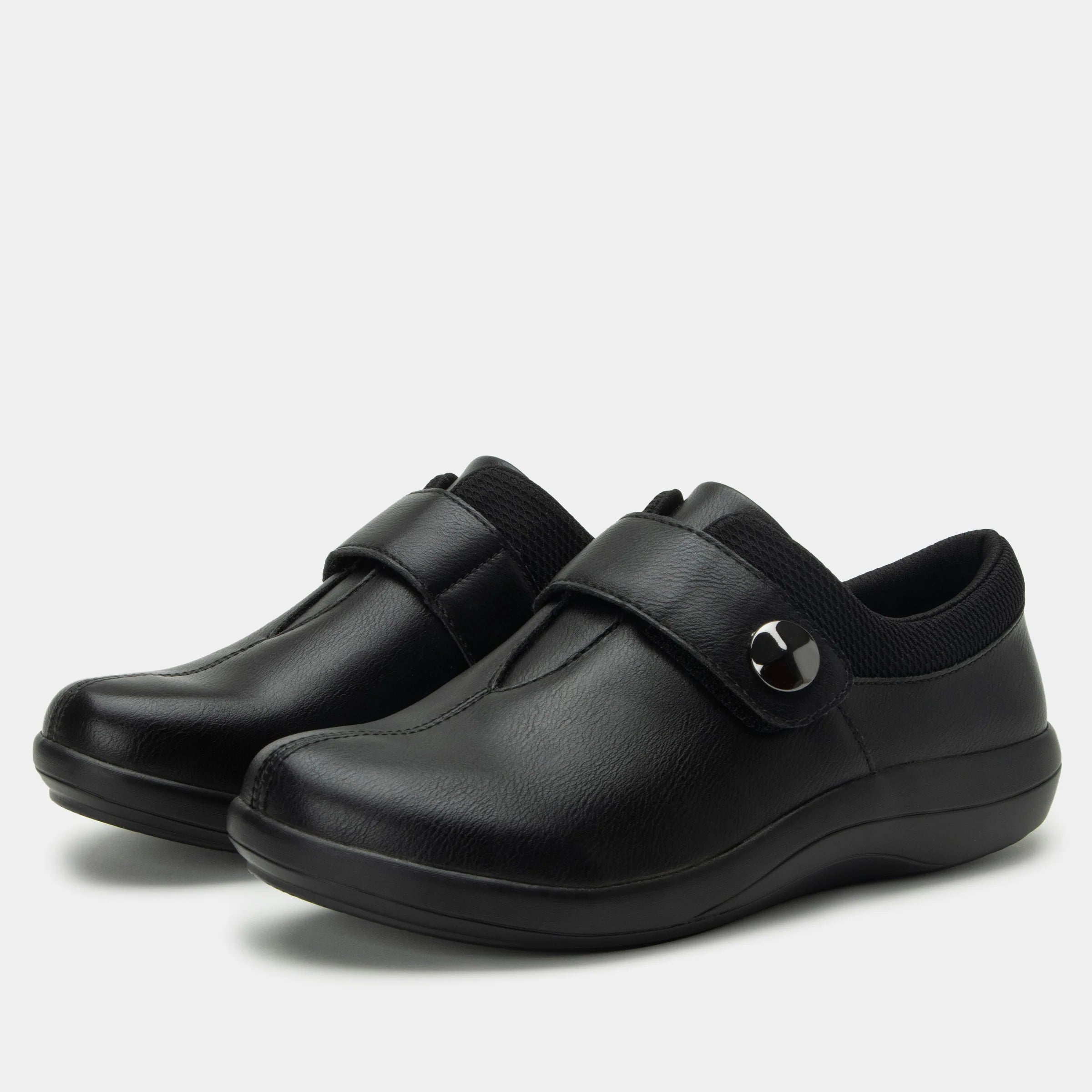 Women's Alegria Danni Slip-On Shoes in Jet Black Color