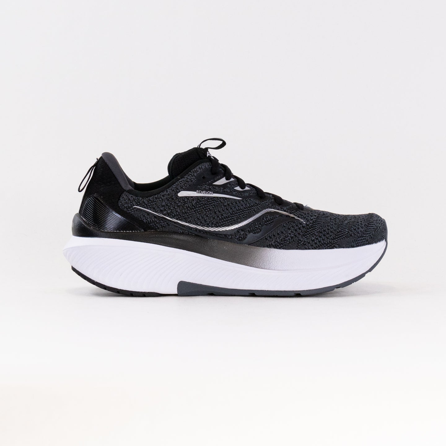 Saucony Women's Echelon 9 Running Shoes - Classic Black and White Colorway