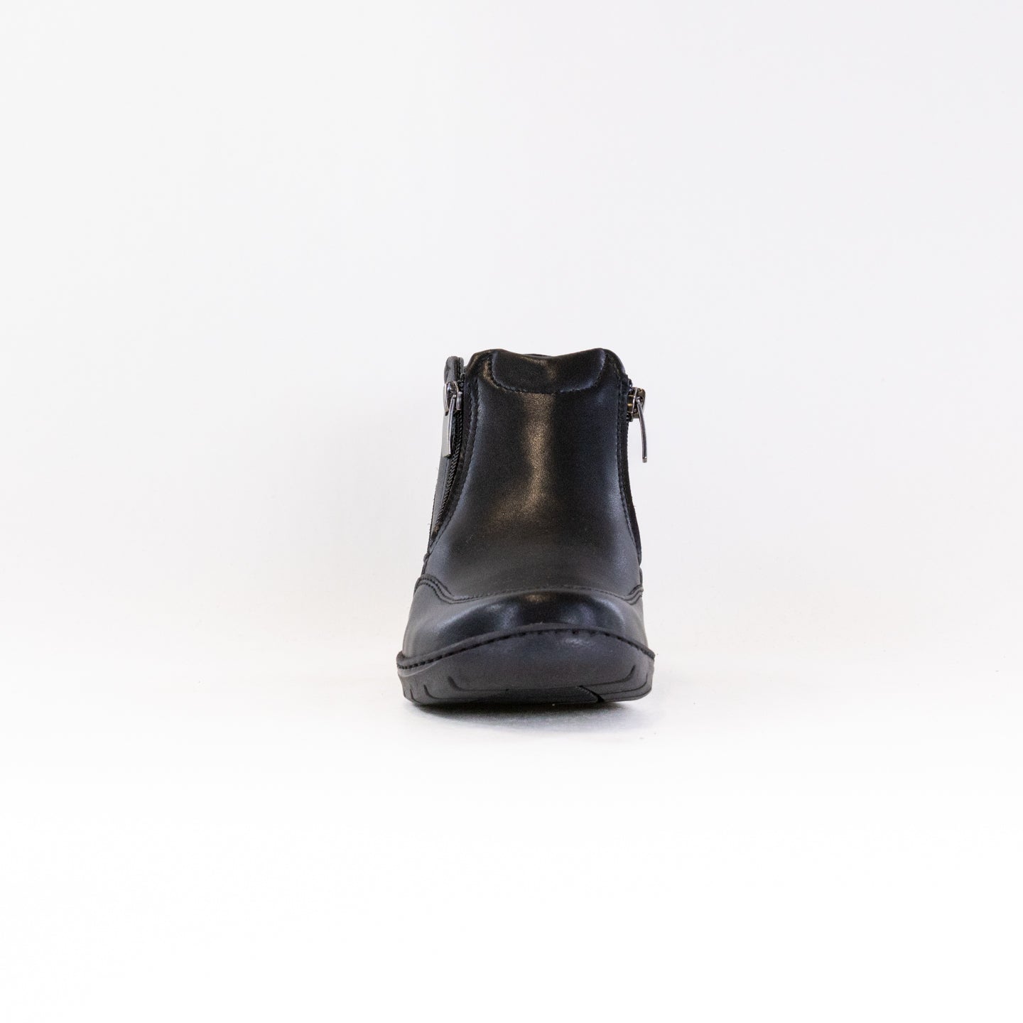 V-Italia 826 Women's Casual Ankle Boots in Elegant Black Leather