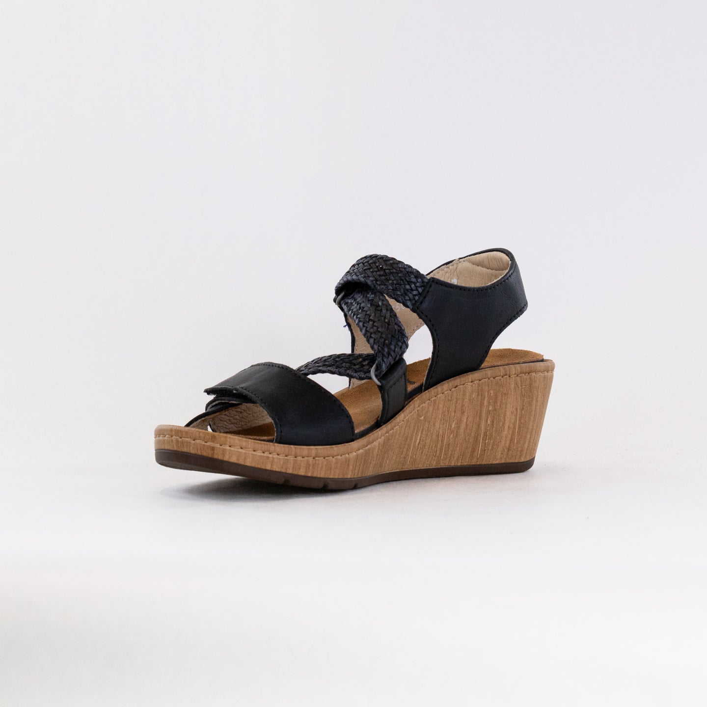 Wolky Women's Elegant Black La Jolla Summer Sandals