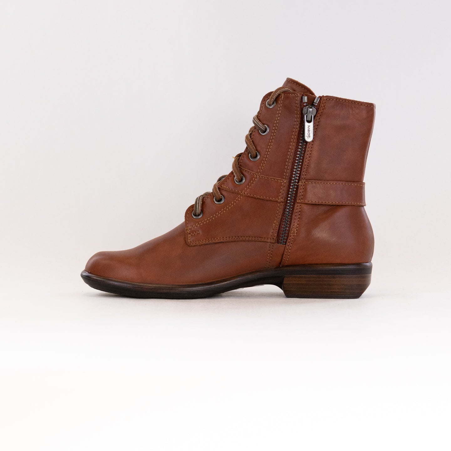 Naot Women's Alize Fashionable Boots in Brown Peanut Colored Leather