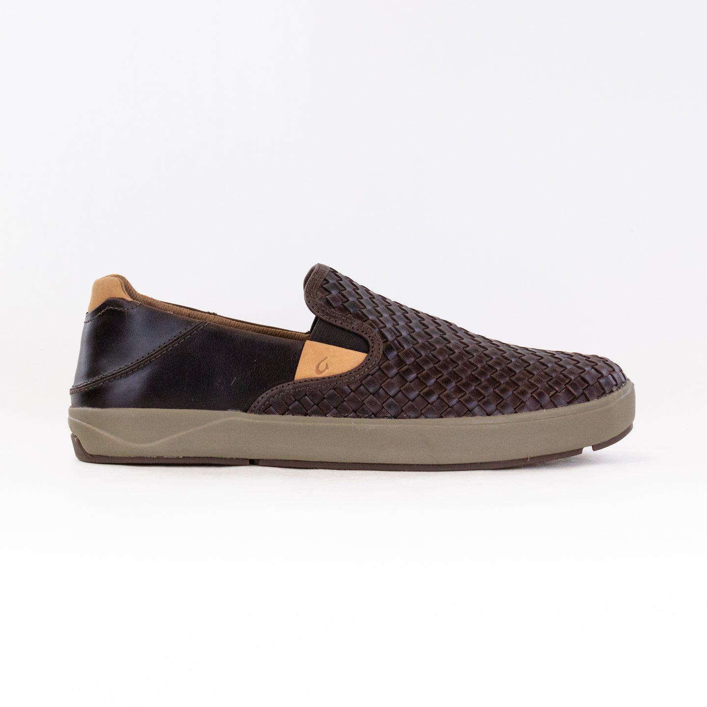 Olukai Men's Dark Wood Lae'ahi Lauhala - Stylish Slip-Ons