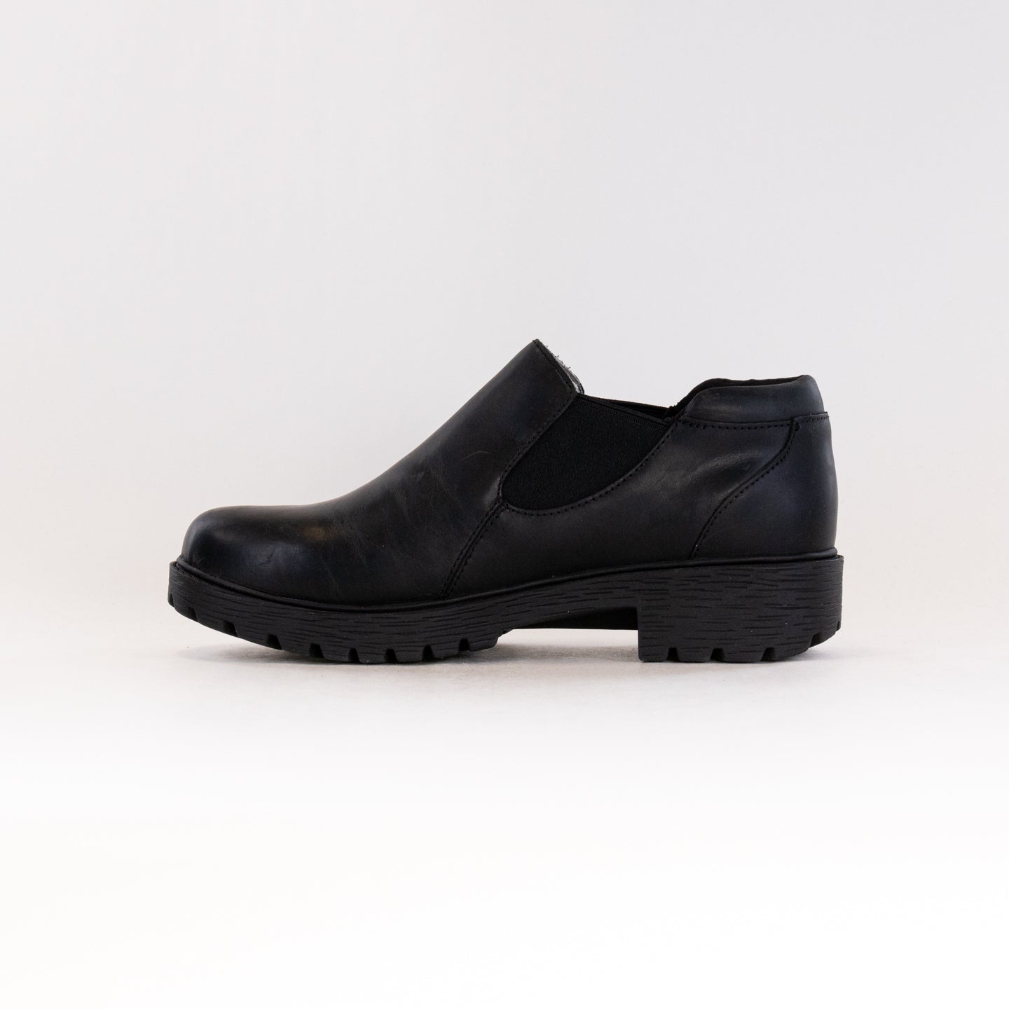 Women's Alegria Ramona Black Oiled Leather Stylish Shootie Shoes