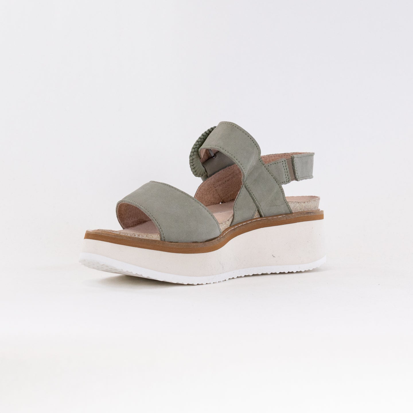 Naot Women's Crepe Platform Sandals in Sage Color