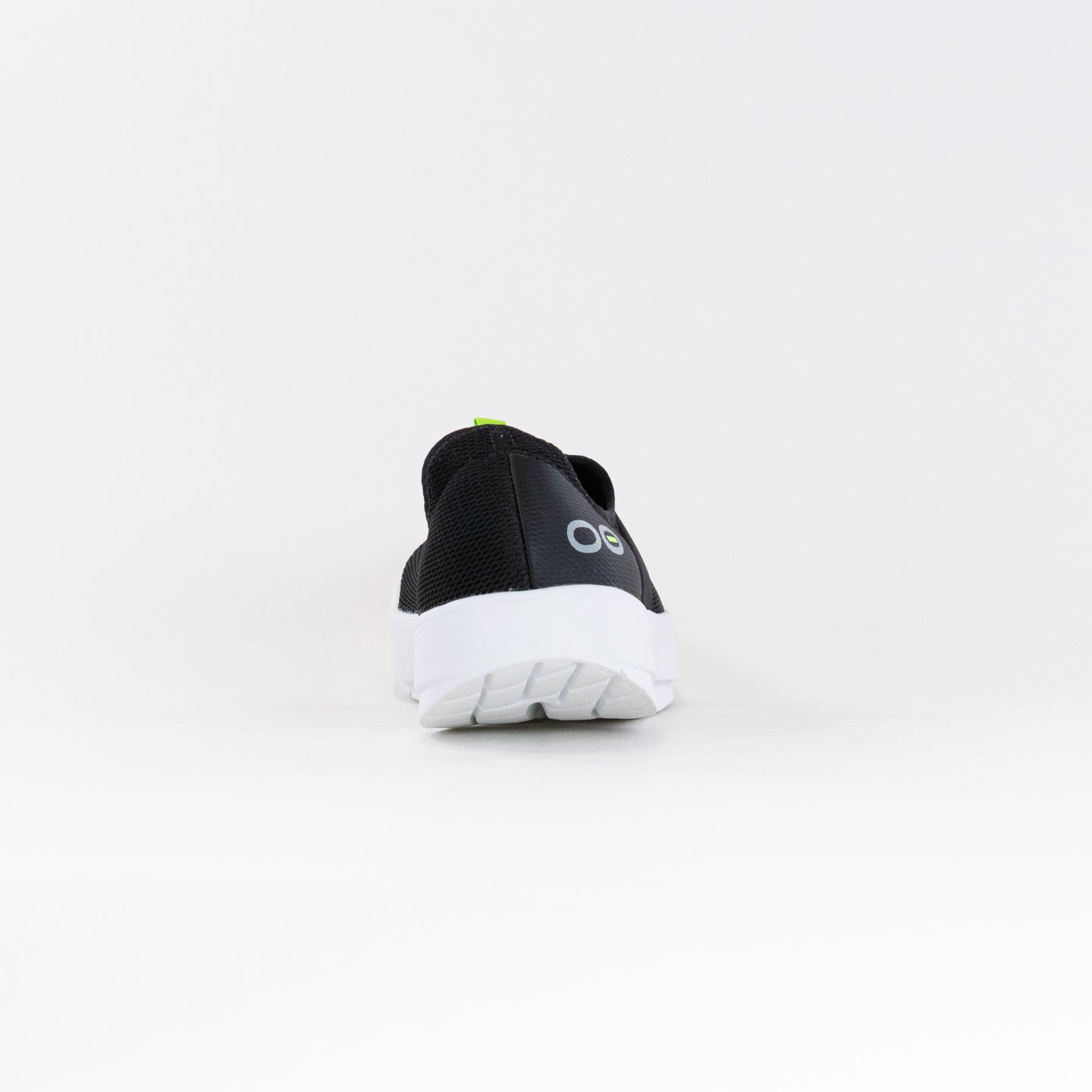 Women's OOFOS OOmg Comfortable Footwear - White and Black Color Combination