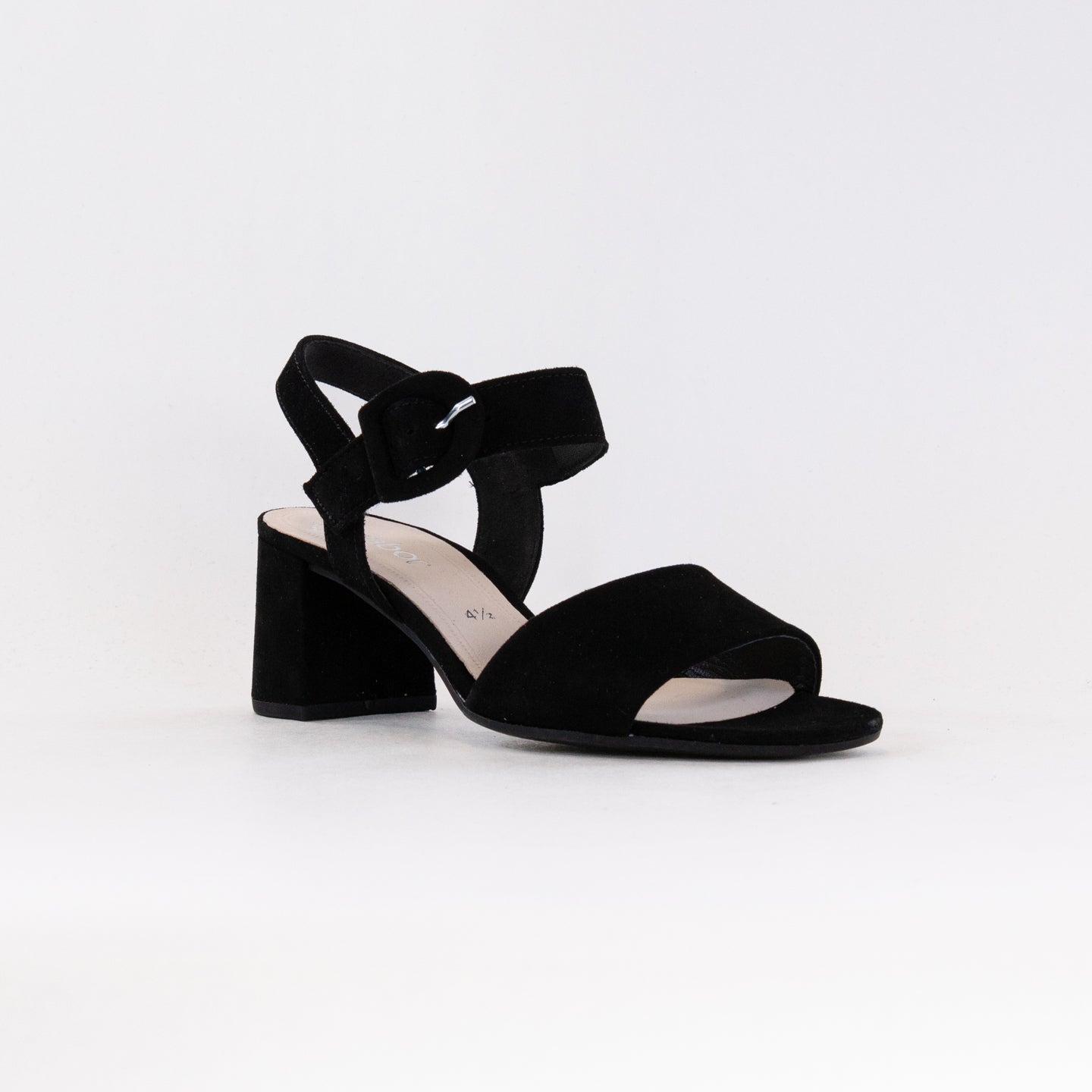 Gabor Women's 21.710.17 Black Ankle Strap Suede Sandals for Fashionable Ladies