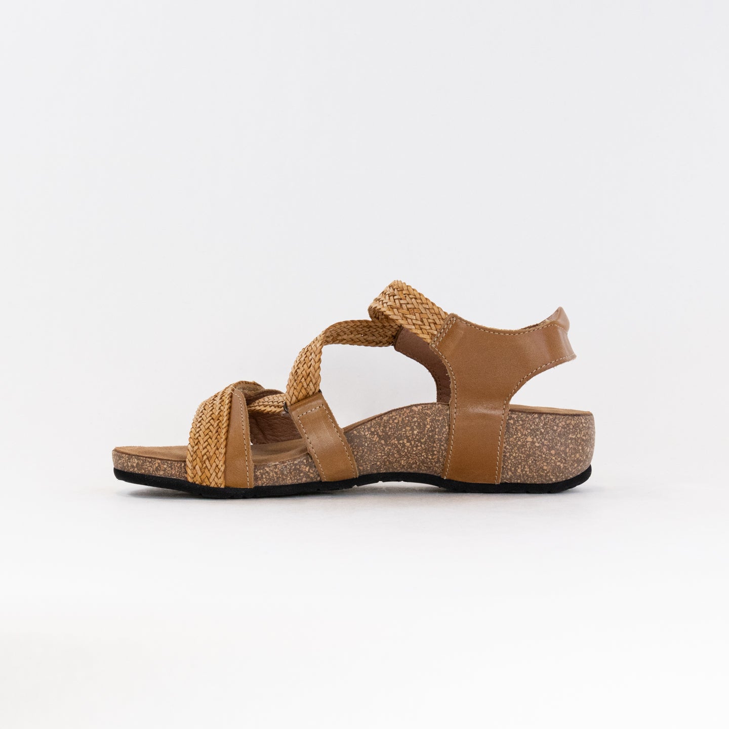 Women's Taos Trulie Leather Sandals in Camel Color
