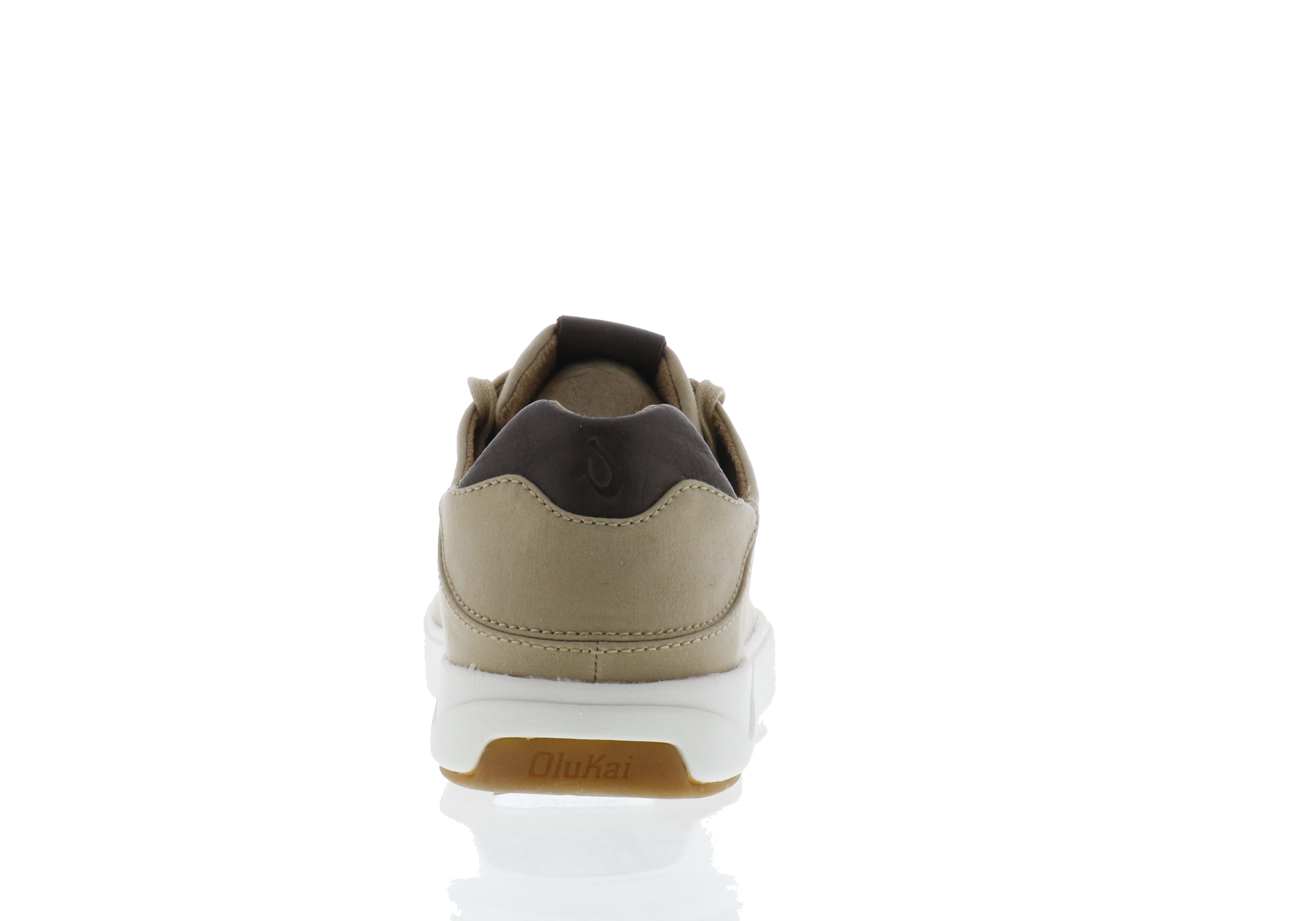 Olukai Men's Lae‘ahi Lī Canvas Sneakers in Khaki for All - Weather