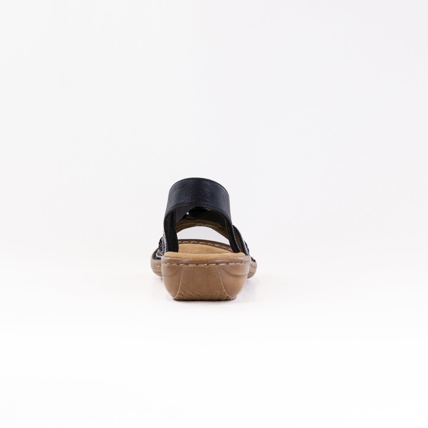 Rieker Women's 608B4 Black Classic Strap Sandals for Maximum Comfort