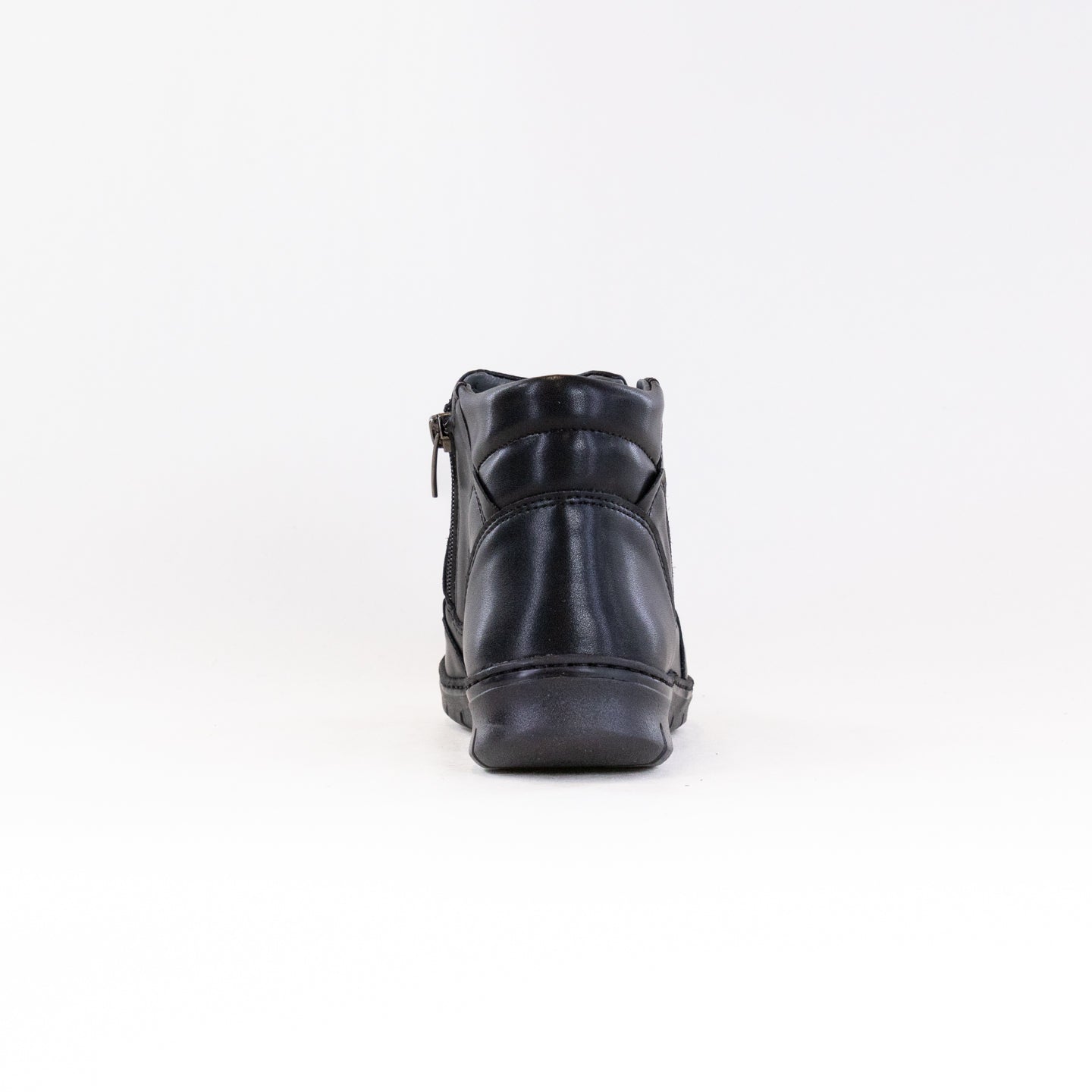 V-Italia 826 Women's Casual Ankle Boots in Elegant Black Leather