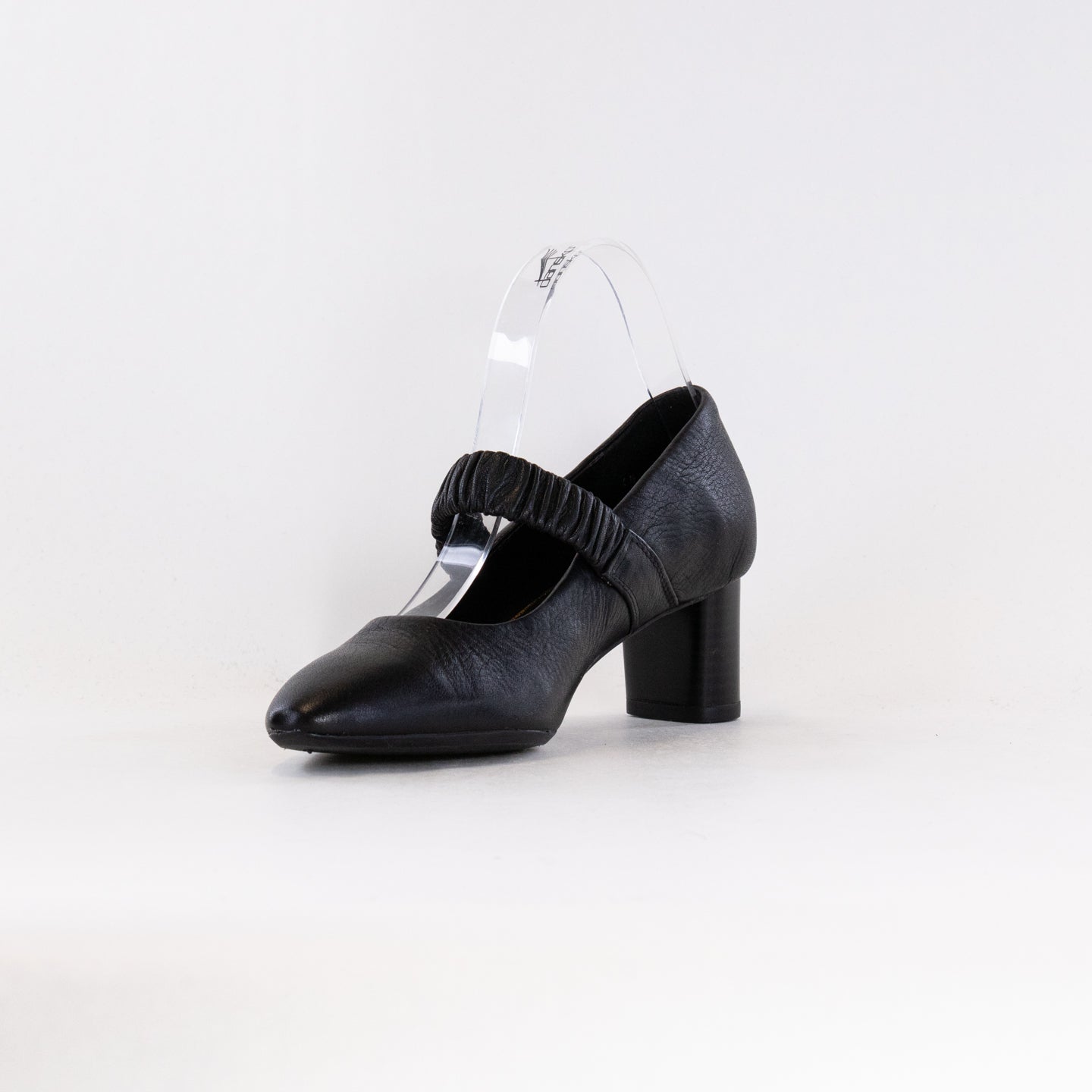 Women's Elegant Black Leather Ara Leda Mary Jane Pump Style 11501-01