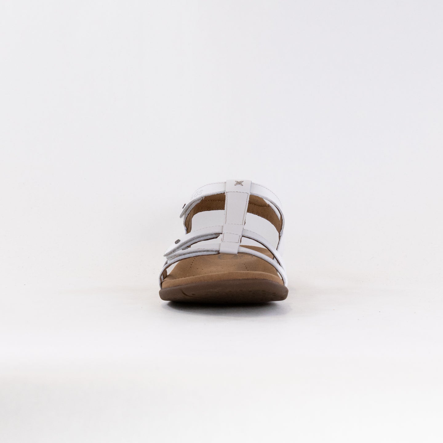 Women's Taos Trophy 2 White Leather Strappy Sandals