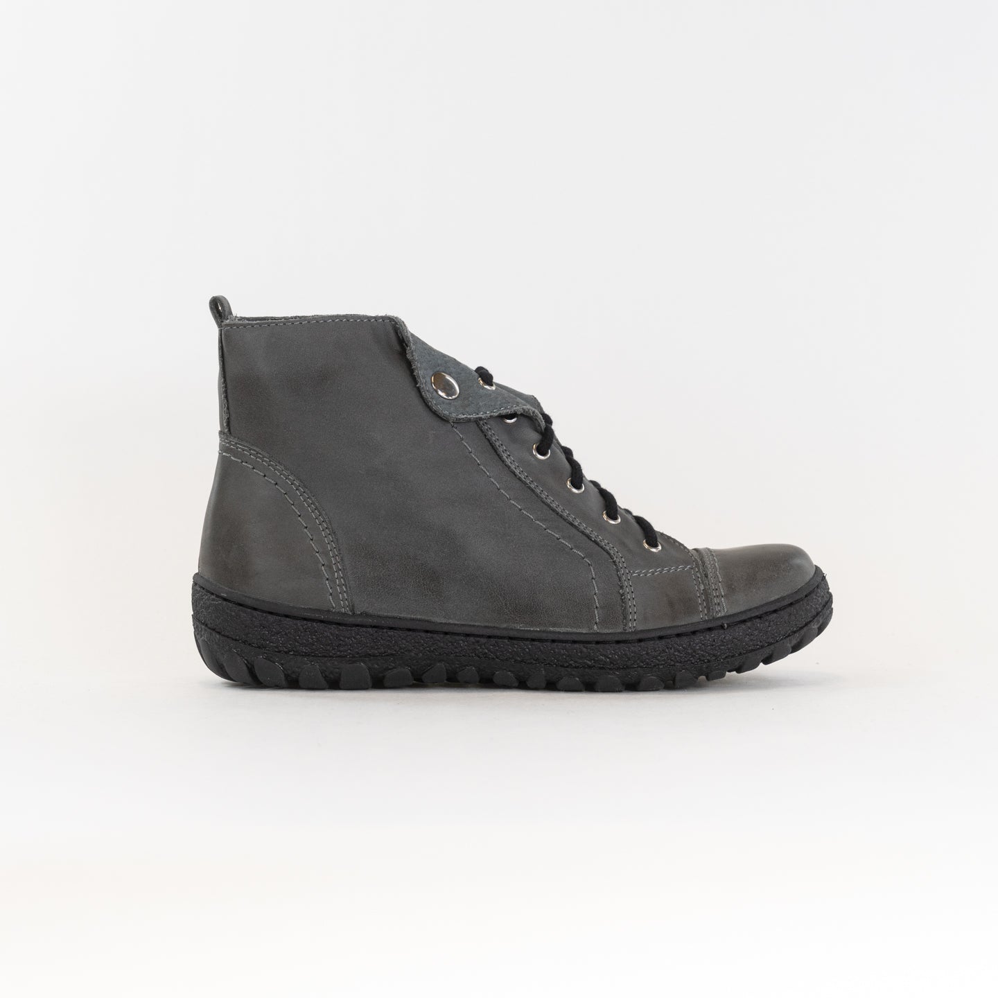 V-Italia Women's Gray Kiki High Top Comfortable Walking Shoes - 1041 Model