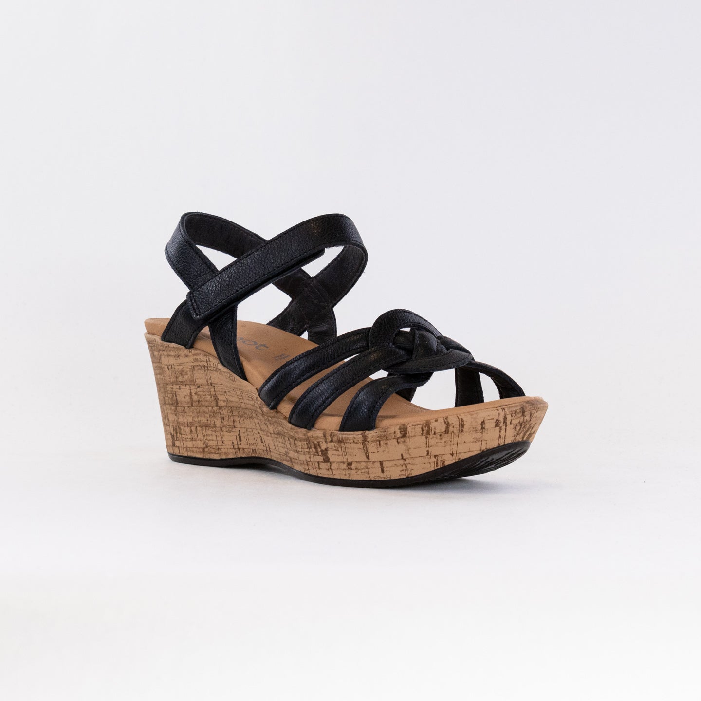 Naot Women's Tropical Black Strappy Wedge Sandals for Resort Wear