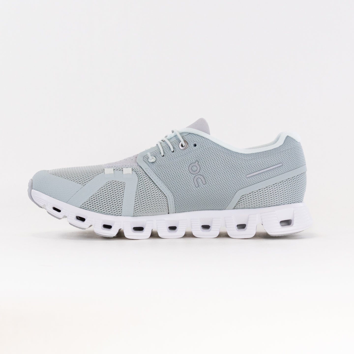 On Men's Cloud 5 Running Shoes in Glacier/Glacier Color