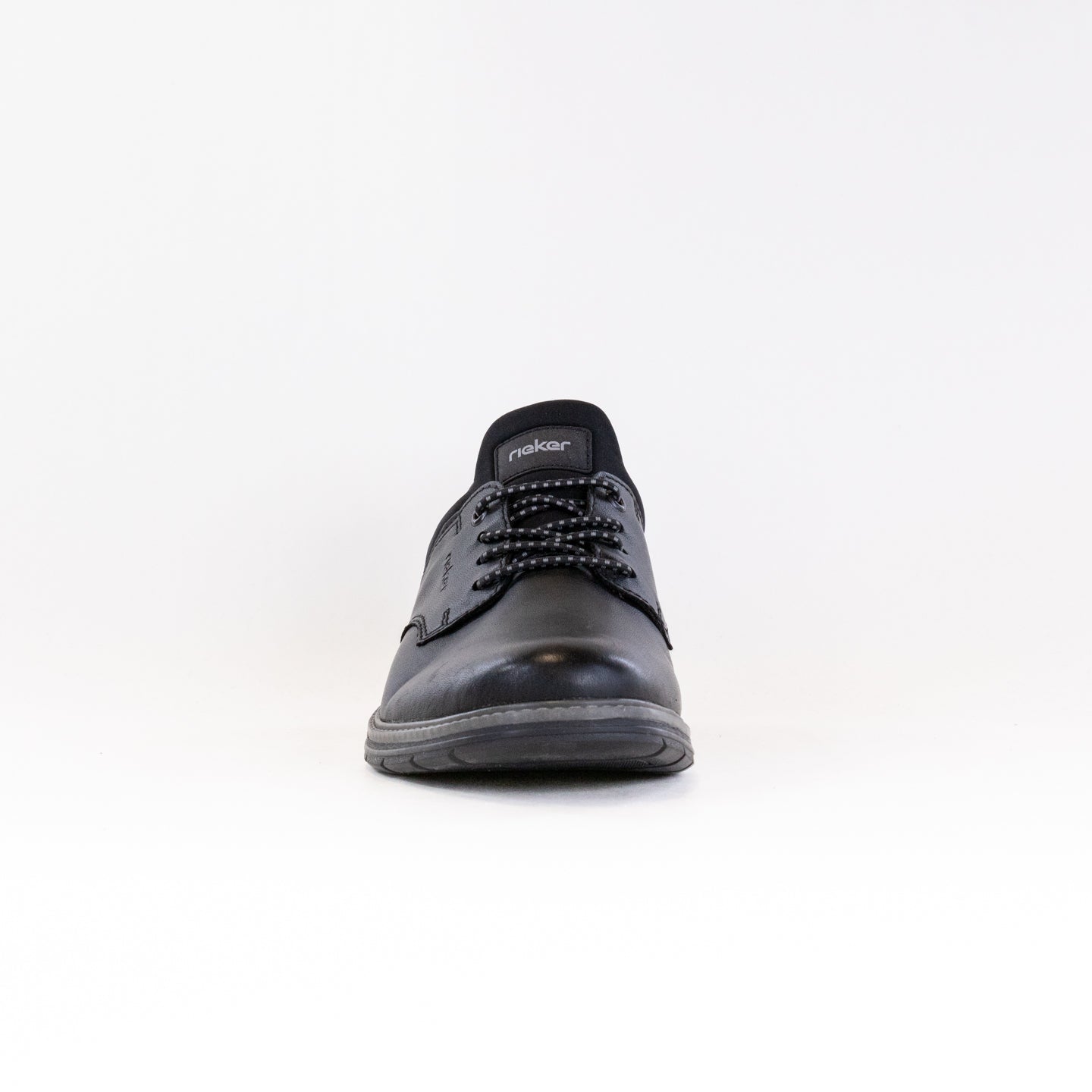 Men's Rieker Dustin Smooth Leather Jet - Black Slip - On Shoes