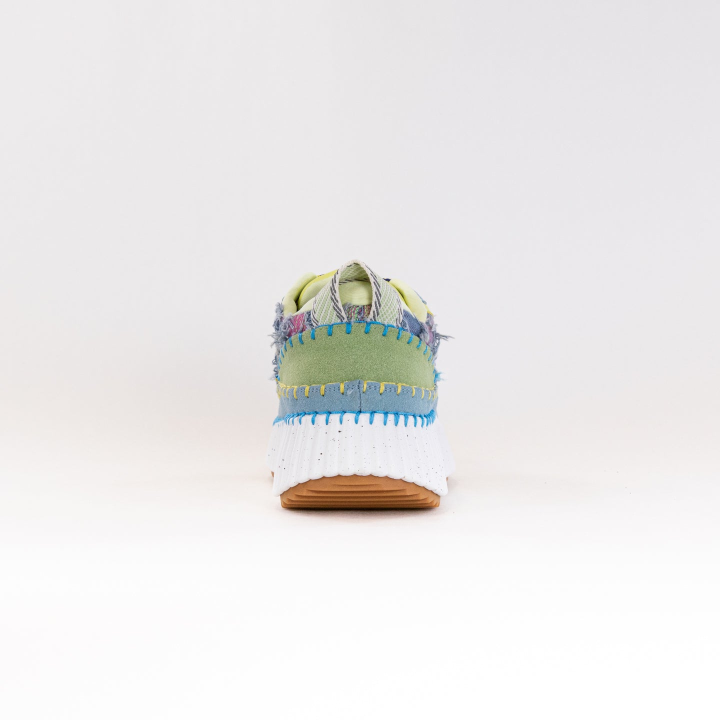 Gelato Women's Stella Platform Sneakers in Denim/Lime