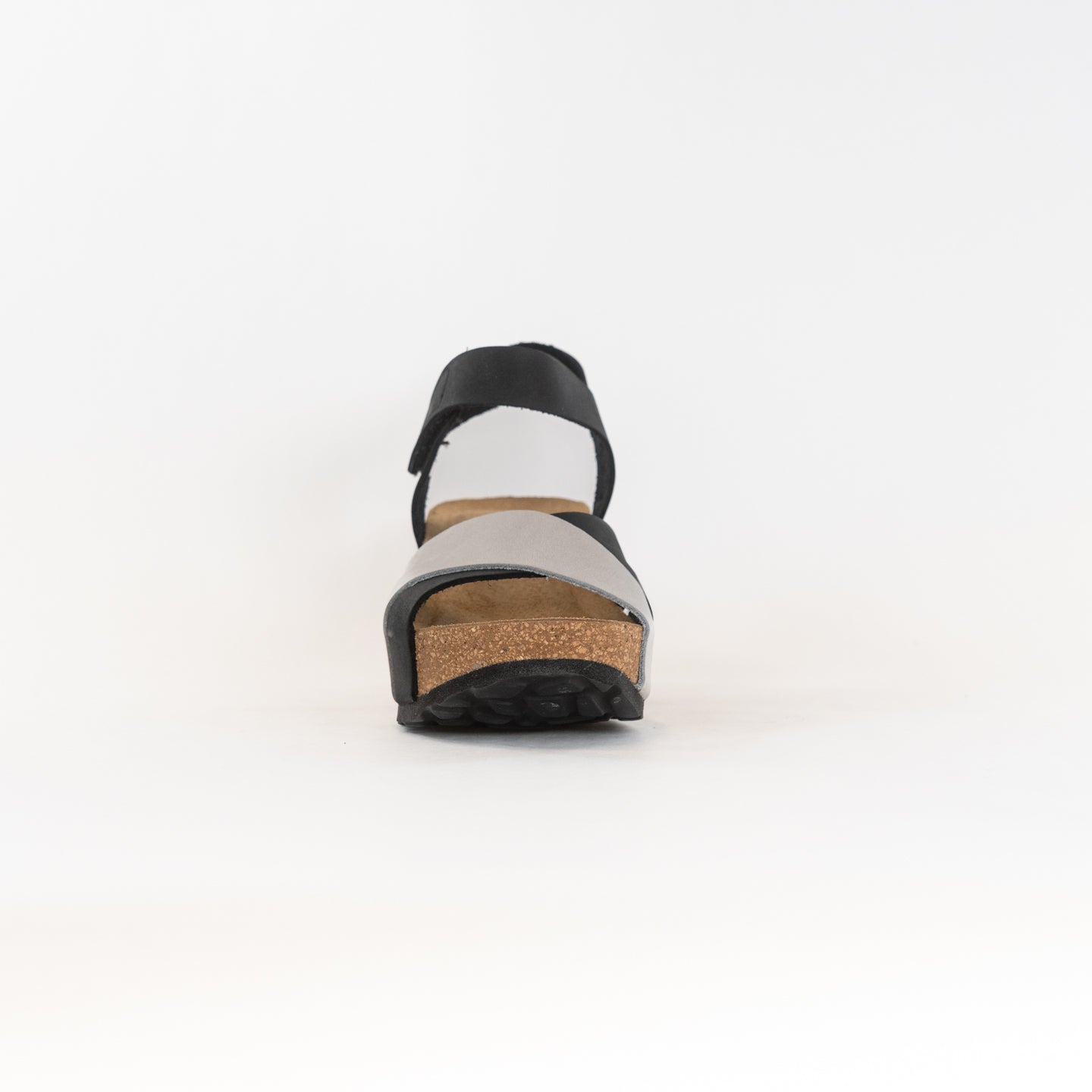 Eric Michael Women's Olympia Black and Ice Colorblocked Wedge Sandals
