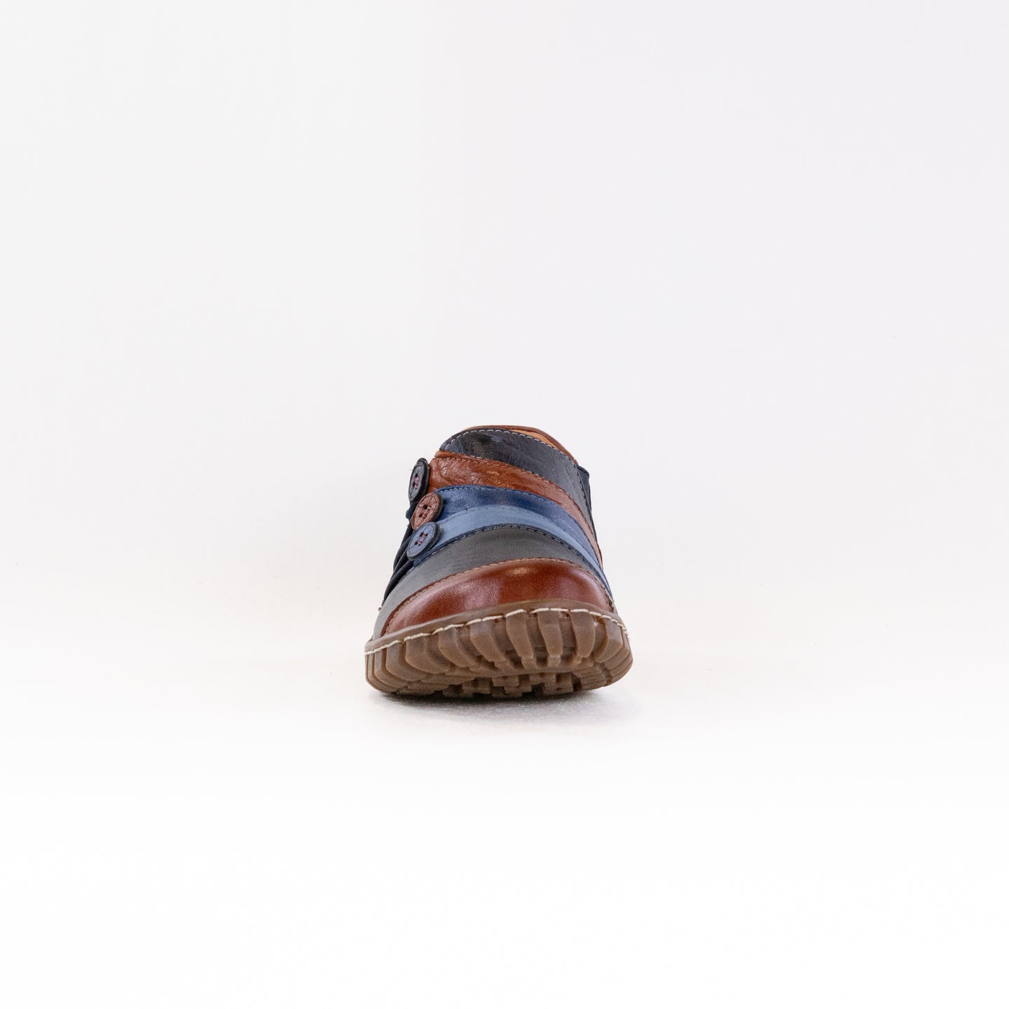 Spring Step Women's Neeta Navy Multi - Colored Leather Comfortable Shoes