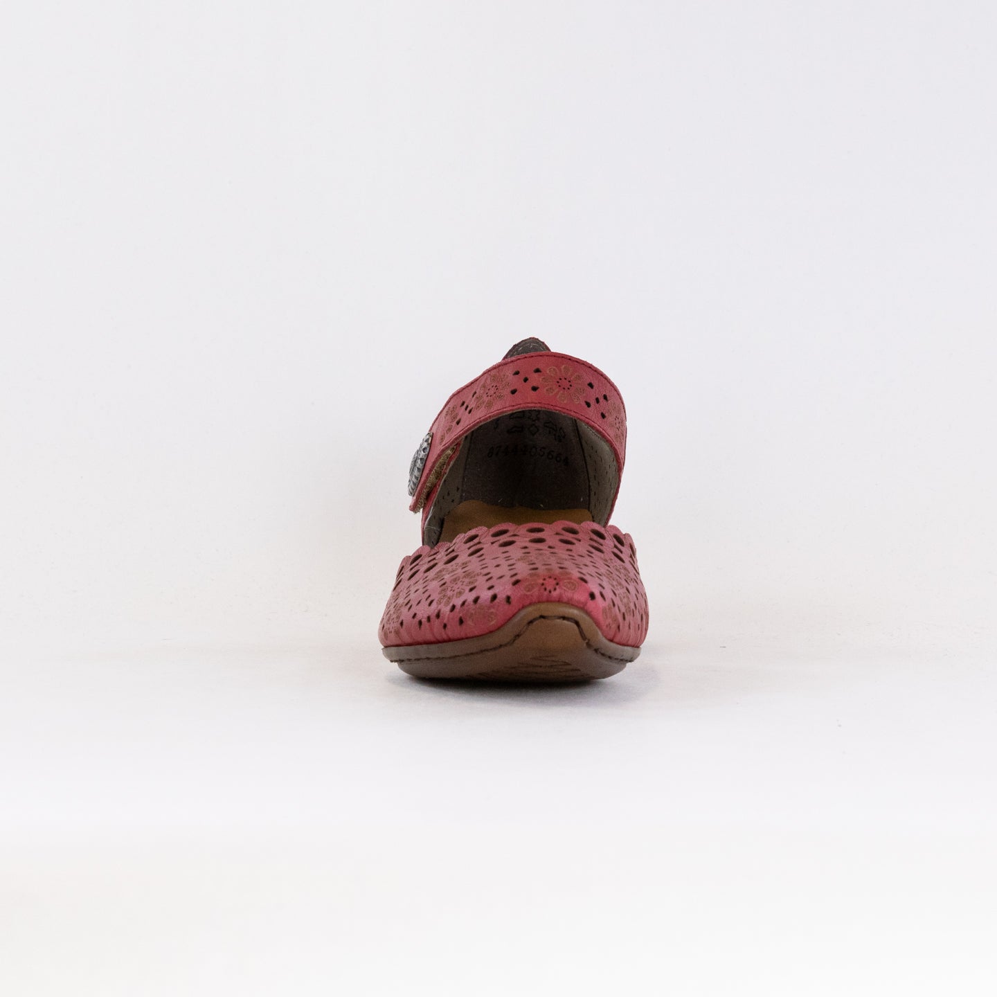 Stylish Red Rieker Mirjam 53 Low - Heel Women's Shoes