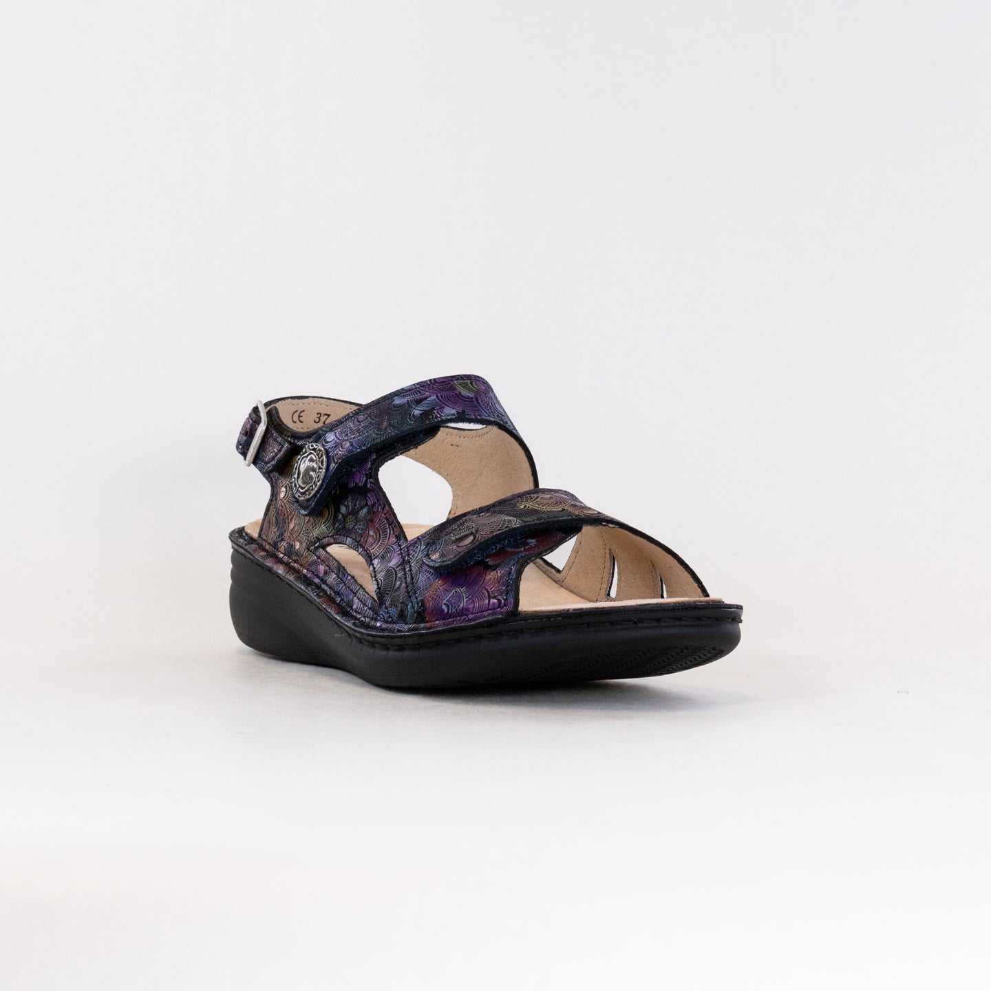 Finn Comfort Women's Irpino Dark Blue Barbuda Shoes