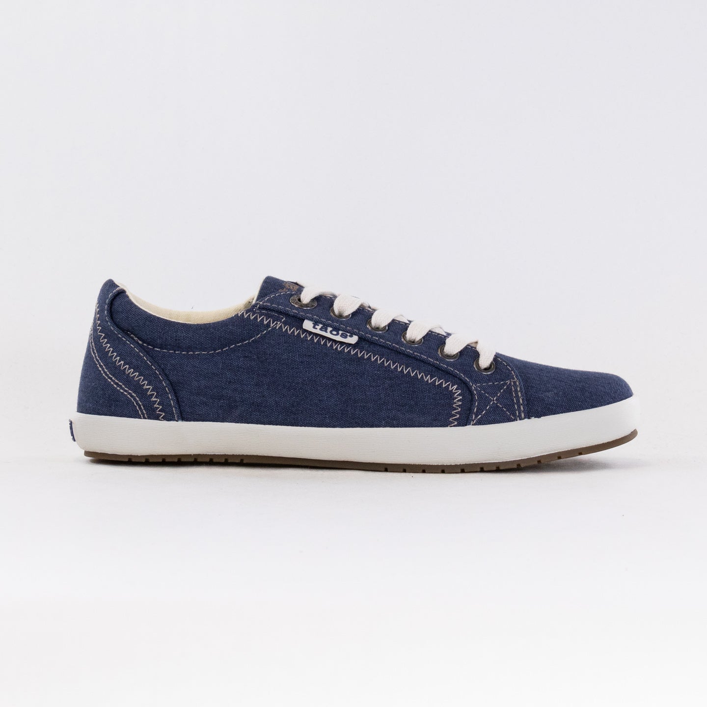 Women's Taos Star Blue Washed Canvas Comfortable Sneakers