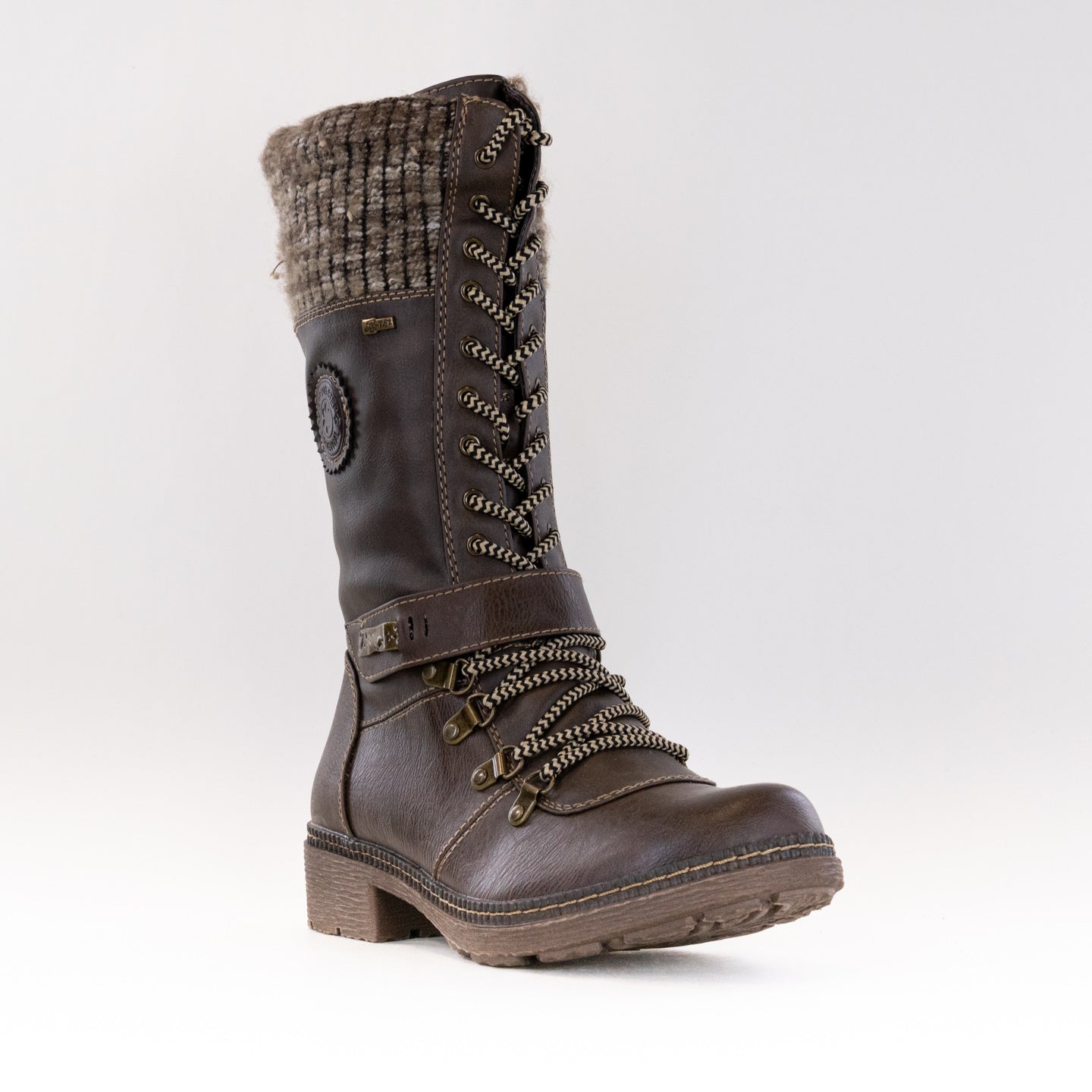 Women's Spring Step Ababi Taupe Water-Resistant Hiking Boots