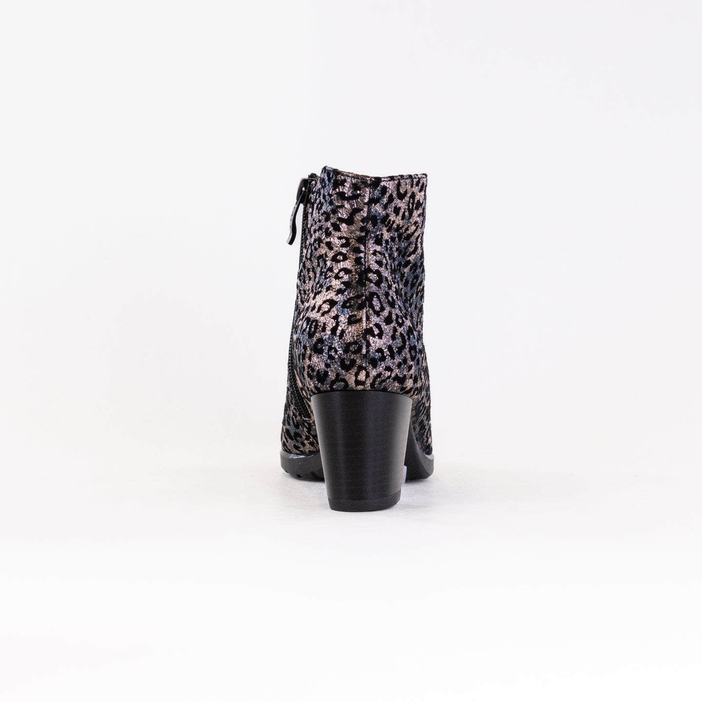 Stylish Ara Oriel V-Cut Ankle Booties in Titan Metallic Suede for Fashionable Women