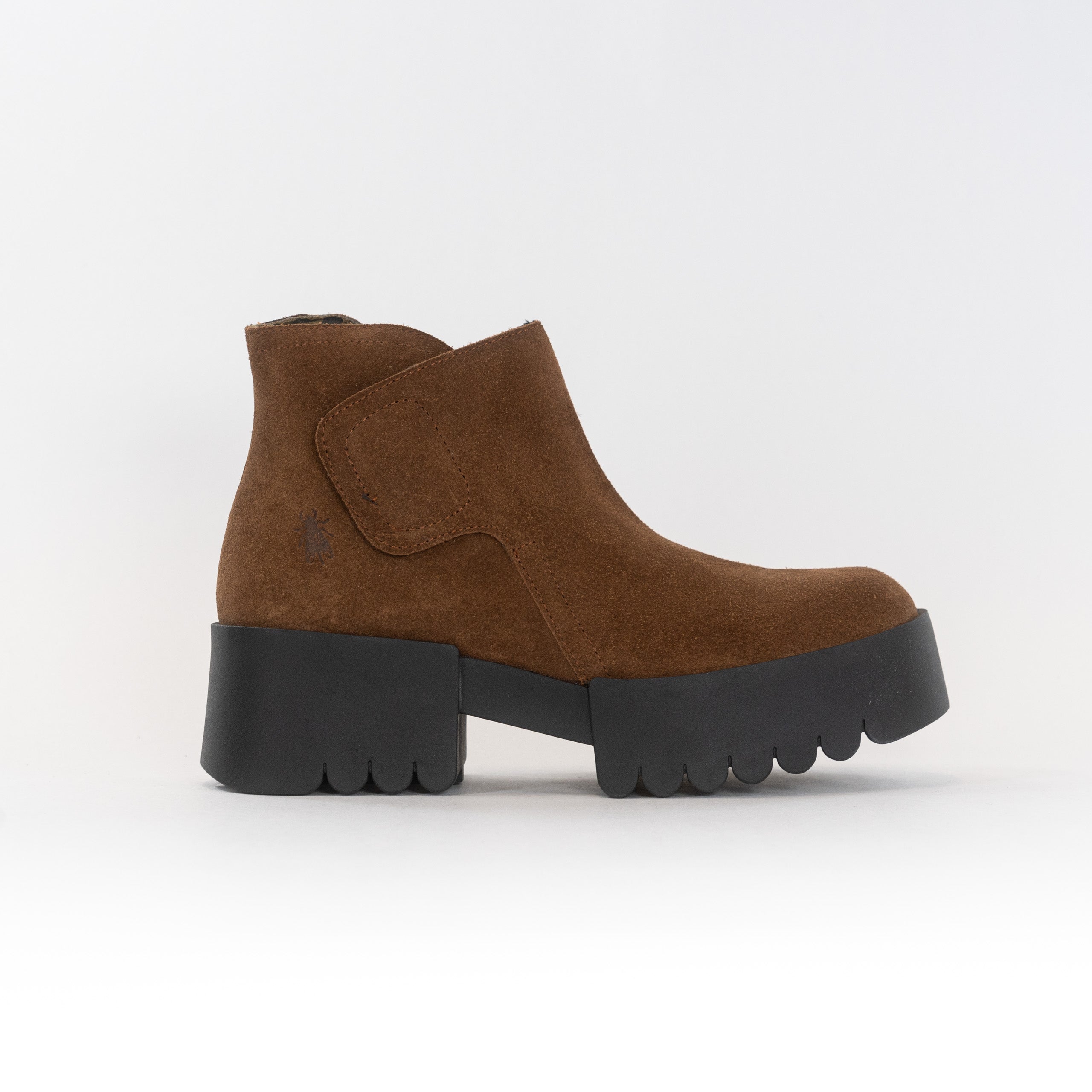 Fly London Endo006Fly Women's Camel Leather Booties for Stylish Look