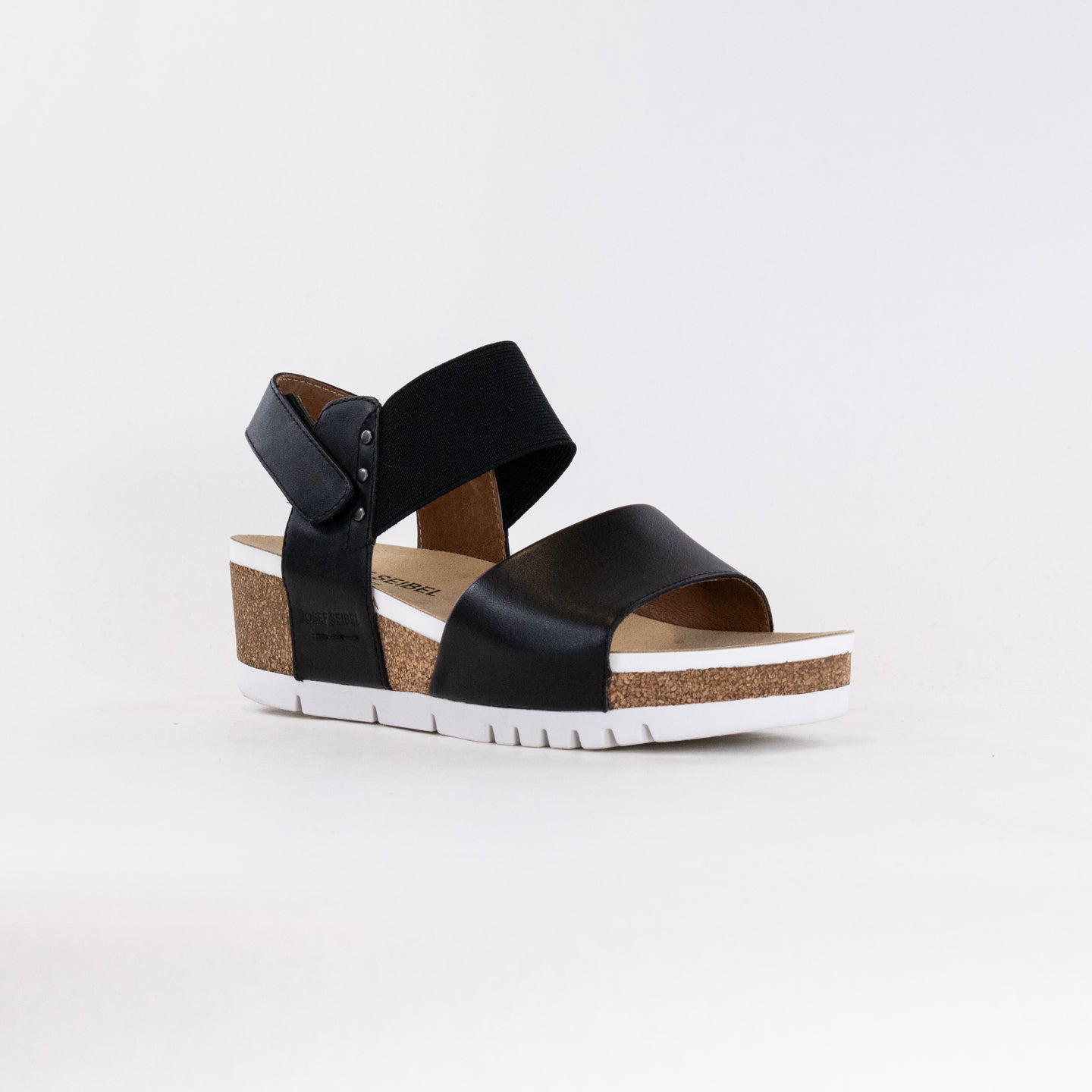 Josef Seibel Women's Quinn 09 Lightweight Black Wedge Sandals