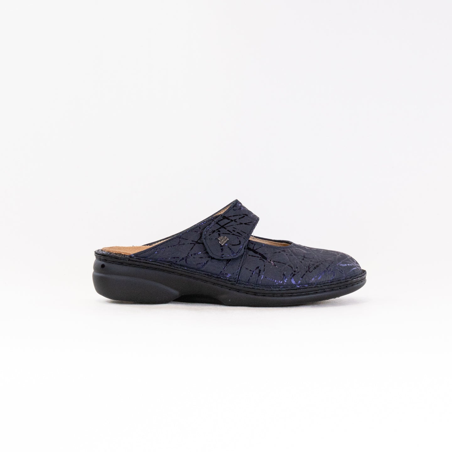 Finn Comfort Women's Luxury Stanford Slip-on Clog in Turtle Marine Color