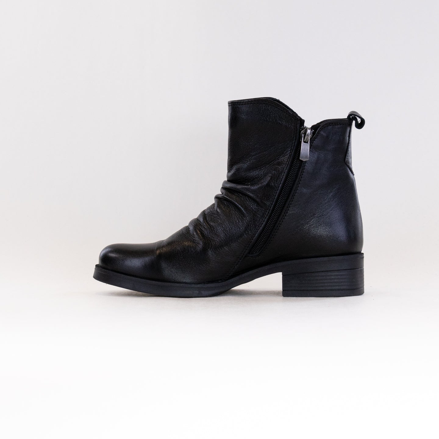 Spring Step Women's Black Zipstering Fashion Leather Boots