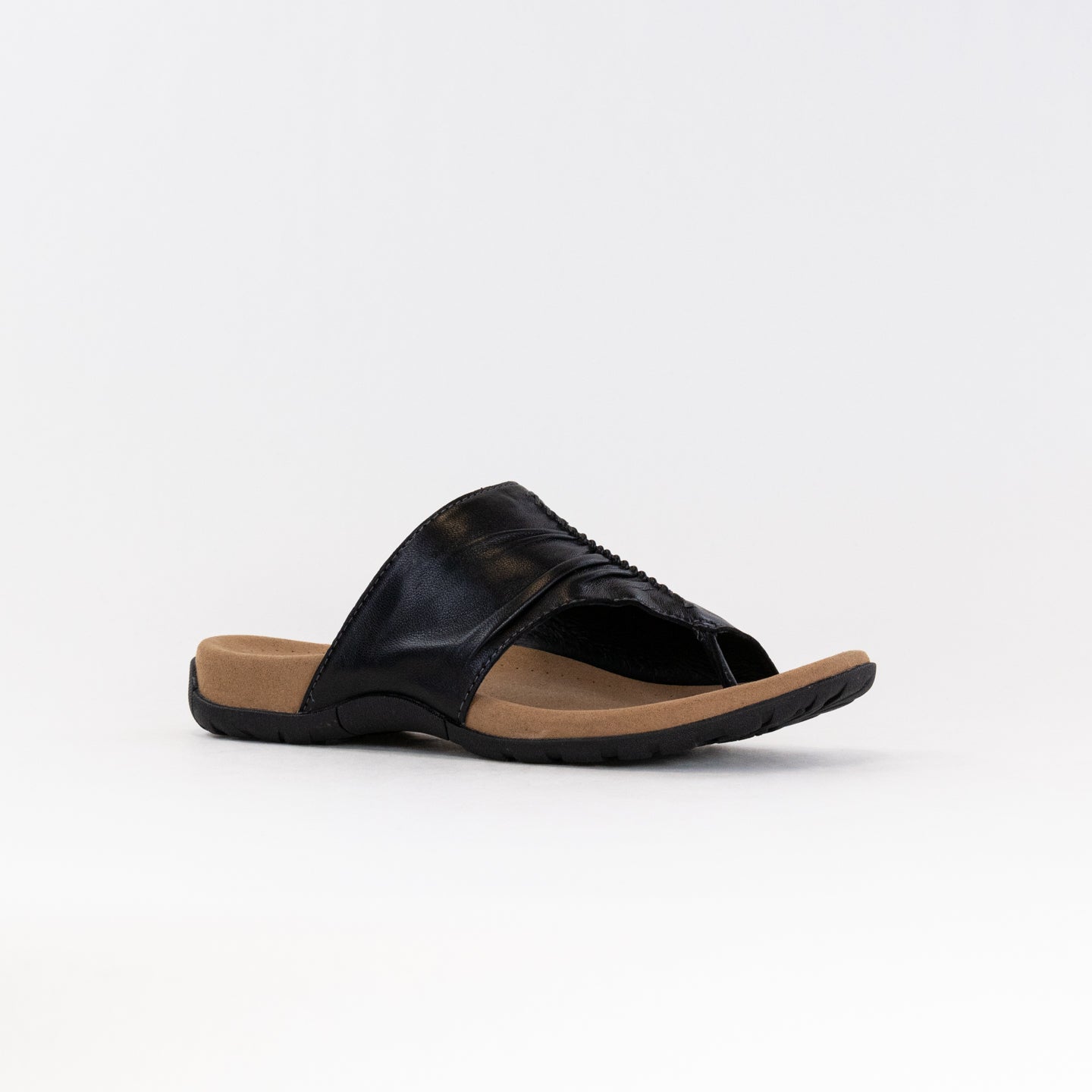 Taos Women's Elegant Black Leather Gift 2 Sandals