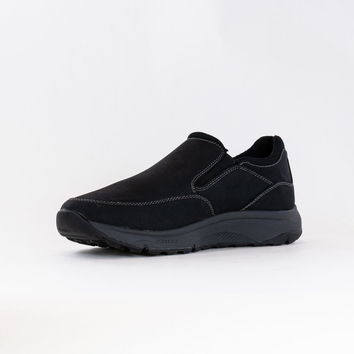 Florsheim Men's Black Tread Lite Slip - On Moccasin Toe Shoes