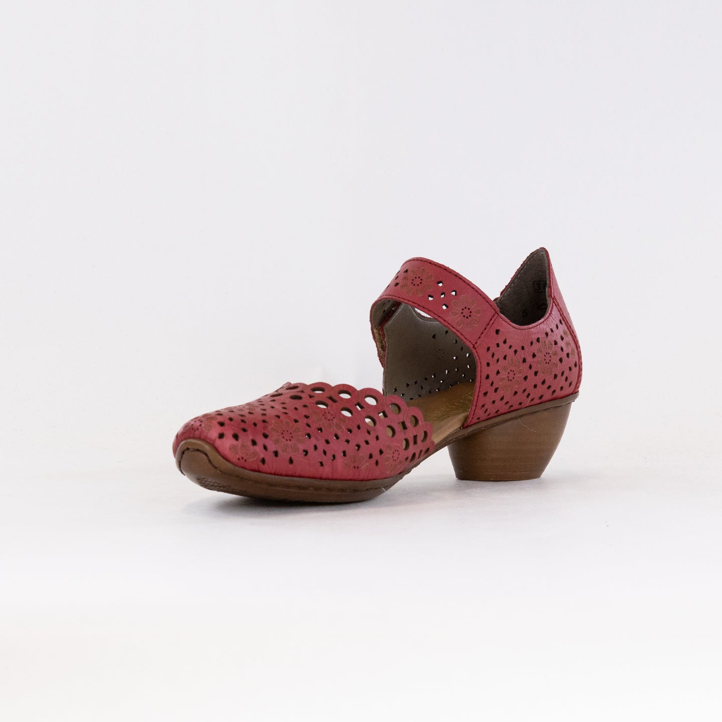 Stylish Red Rieker Mirjam 53 Low - Heel Women's Shoes