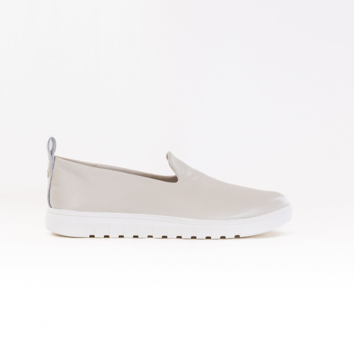 Women's Vionic Uptown Willa Cream Leather Slip-On Comfort Sneakers