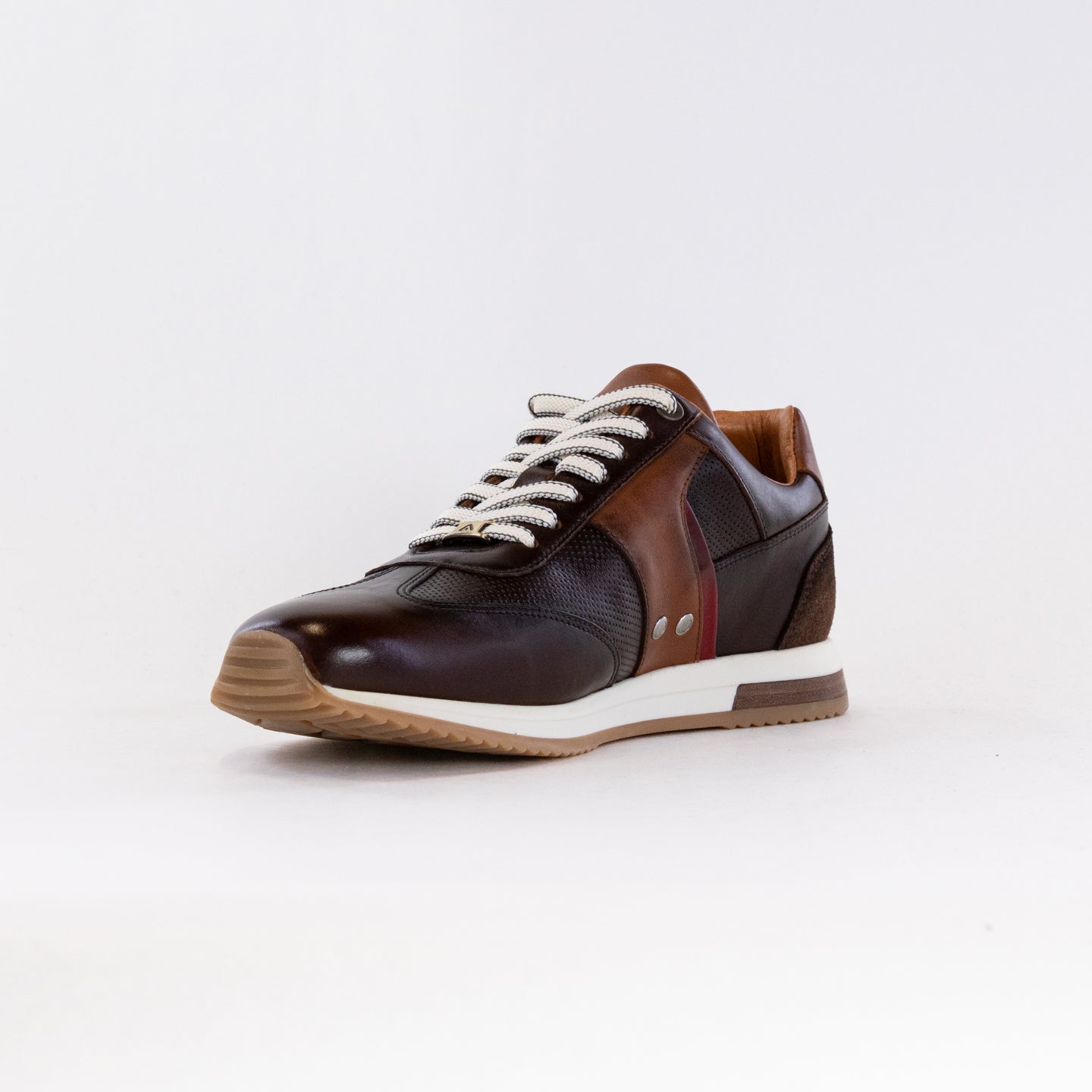 Men's Ambitious and Stylish Slow Classic Leather Sneakers by TD Moro in Dark Brown