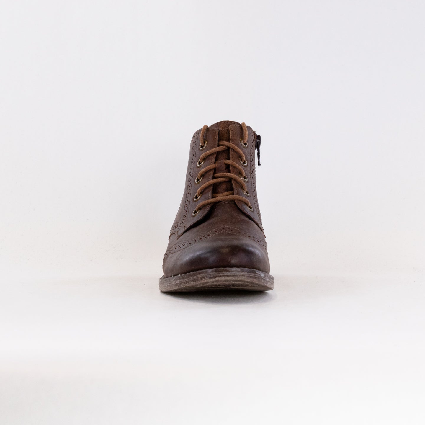 Josef Seibel Women's Sienna 74 Camel Full - Grain Leather Wingtip Boots