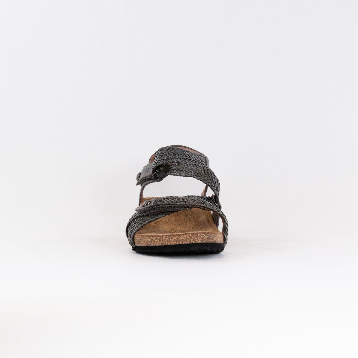 Women's Taos Trulie Leather Sandals in Dark Grey