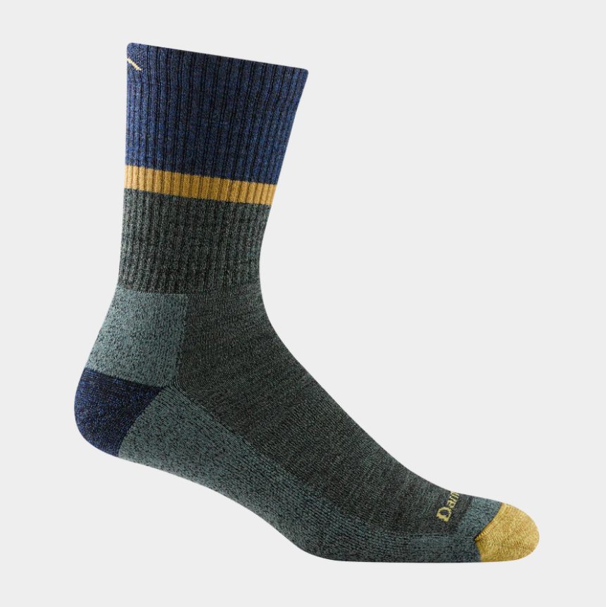 DARN TOUGH Midweight Micro Crew Hiking Socks with Cushion - Moss Green